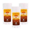 Lemongrass Organic Deodorant 3 Pack - Vermont Soap Antiperspirant for Men & Women