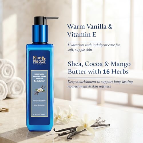 Vanilla Body Lotion for Dry Skin - Moisturizing Shea & Cocoa Butter - 6.76 Fl Oz (Pack of 1)
