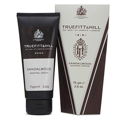 Men's Sandalwood Shaving Cream Tube - 2.6 oz, Classic Scent for Close, Comfortable Shave