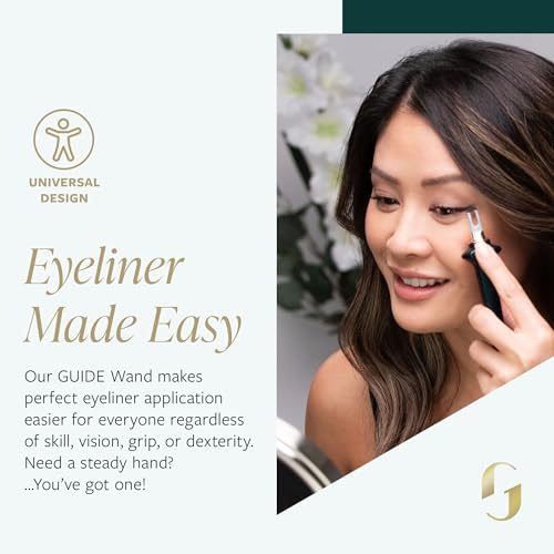 Guide Beauty GUIDE Wand, Easy Tightlining & Winged Eyeliner, Multi-Use Universal Design Cosmetic Tool for Eye & Lip Liner, Ideal for Make-up Novices, Limited Vision or Hand Dexterity
