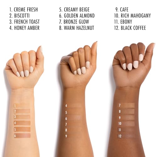 Black Radiance Creamy Beige Pressed Powder - Oil-Free Face Makeup, Pack of 4 - Variation Creamy Beige / 0.28 Ounce