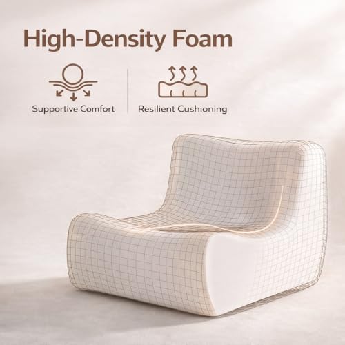 KKdema Dark Grey Memory Foam Faux Fur Bean Bag Chair with Filler – Fireside Lounge