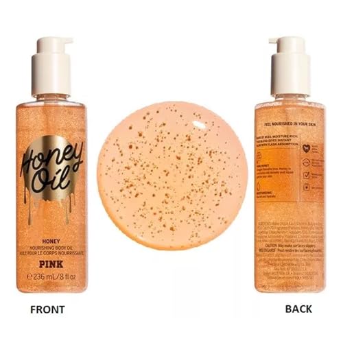 Honey Scent Body Oil - Soothing, Moisturizing 8 oz. for Skin Relaxation