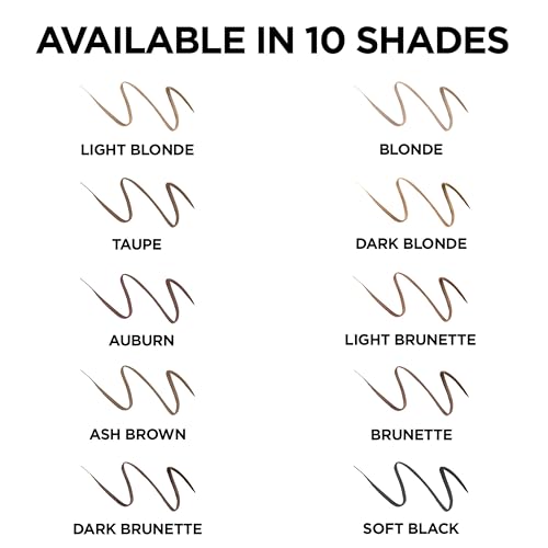 L'Oreal Paris Makeup Brow Stylist Definer Waterproof Eyebrow Pencil, Ultra-Fine Mechanical Pencil, Draws Tiny Brow Hairs and Fills in Sparse Areas and Gaps, Blonde, 0.003 Ounce (Pack of 1)