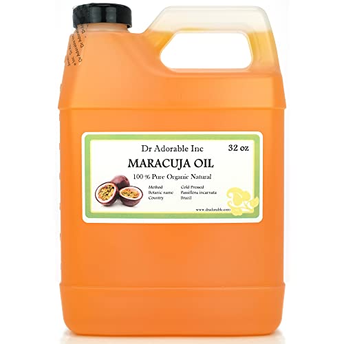 Dr Adorable - 32 oz - Maracuja (Passionfruit) Oil - 100% Pure Natural Premium Organic Cold Pressed