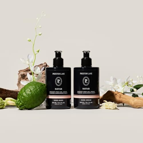 Preston Lane Hand Soap & Lotion Set, Mayfair Scent ? Hydrating Hand Wash and Moisturizing Hand Cream Duo | Clean Ingredients, Vegan & Cruelty Free Bathroom and Kitchen Essentials Gift Set