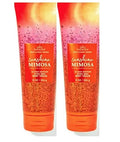 2 Pack Hydrating Body Cream with Sunshine Mimosa Scent - 8 Oz for Women