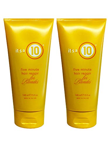 It's A 10 Miracle Blonde Hair Repair Conditioner 5oz Pack of 2 - Fast Damage Repair & Brightening