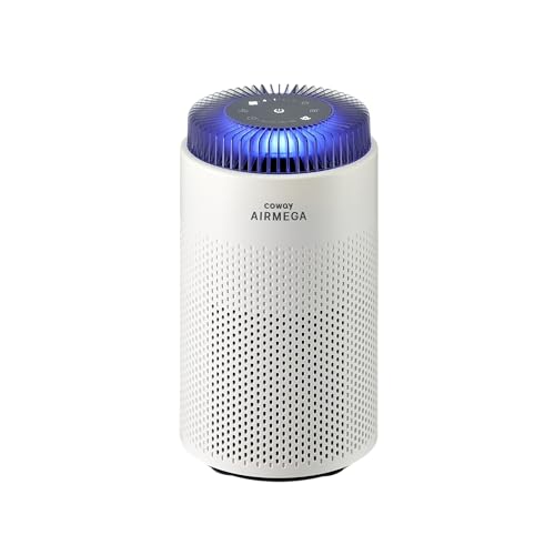 Air Purifier for Bedroom 500 sq ft HEPA & Deodorization Filter Night Light - White 50