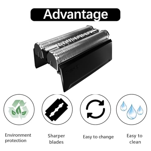 Series 5 Electric Shaver Replacement Head - 52B Compatible with Braun Series 5 Electric Razors, 52B Blades for Braun S5 Replacement Head for 5020, 5020S, 5030, 5030S