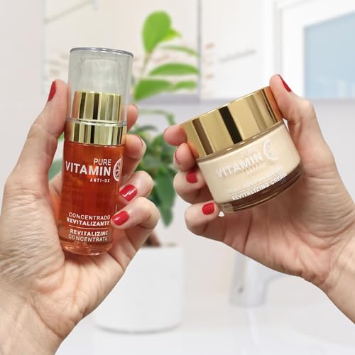 Vitamin C Serum & Face Cream Bundle for Hydrating & Anti-Aging Skin Care