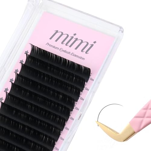Soft Natural Lash Extensions C/J/D Curl 0.15 0.20 9-14mm For Professional Salons | Lightweight Cashmere Mixed & Single Length (0.15-C-9-14mm)