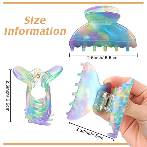 Medium Hair Claw Clips Set - Non-Slip Strong Hold for Women, 18 Pieces