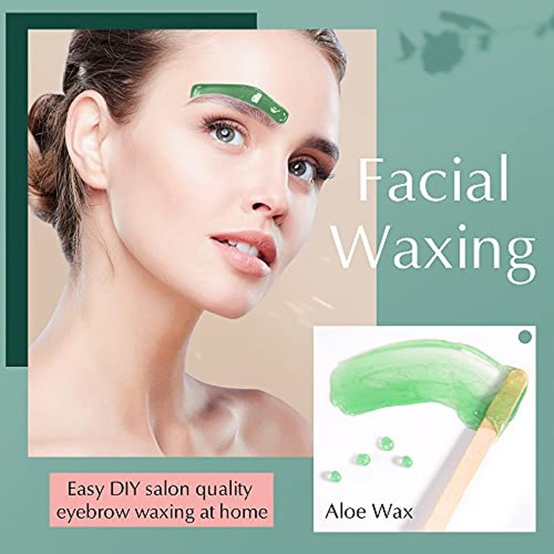 2.5lb+1lb Aloe Hard Wax Beads For Hair Removal At Home For Sensitive Skin Face Leg Eyebrow