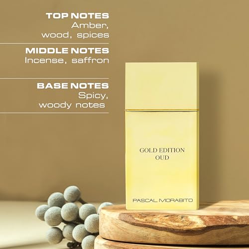 Men's Oud Eau de Parfum - Oriental Amber Fragrance Mist 3.4 Oz - Pascal Morabito