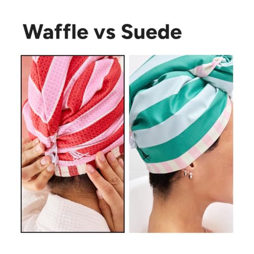 Turban Hair Towel for Home & Beach - Super Absorbent Quick Dry Cherry Bomb - One Size
