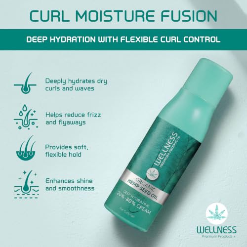 Hydrating Curl Leave-In Conditioner 20/80 Blend - Organic Hemp Seed Oil 500ml