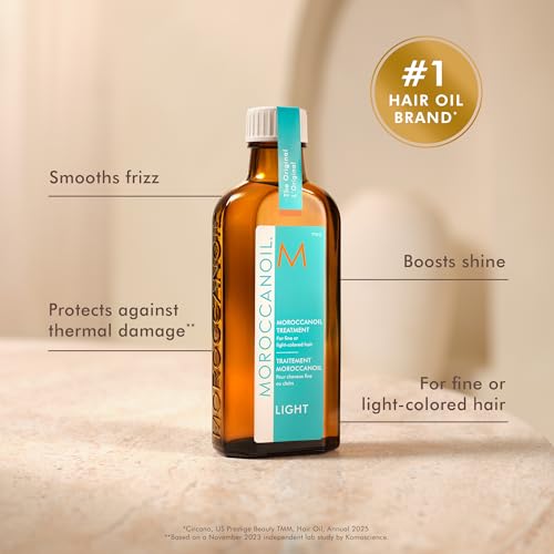 Moroccanoil Treatment Light Hair Oil 0.85 Fl Oz - Smoothing & Shine