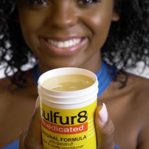 SULFUR8 Medicated Anti-Dandruff Hair & Scalp Conditioner 7.25 oz Pack of 2 - Soothes Itchy Scalp & Moisturizes All Hair Types