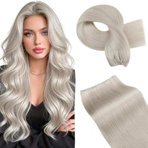 Blonde Human Hair Weft Extensions 14 Inch Double Weft Sew-In Bundle - Variation of HW #60 / 14In-80g