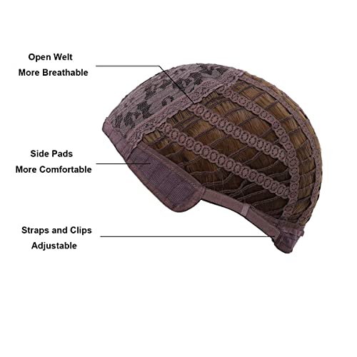 Dark Orange Synthetic Wig for Cosplay & Daily Wear - 18 Inch, Heat-Resistant, Adjustable Cap Included