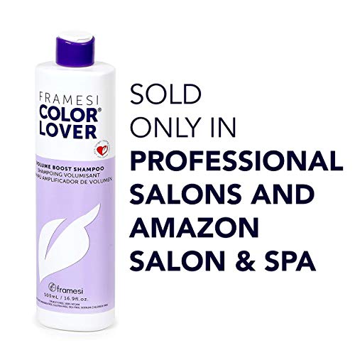 Framesi Color Lover Volume Boost Shampoo, Sulfate Free Shampoo with Quinoa and Aloe Vera, Color Treated Hair