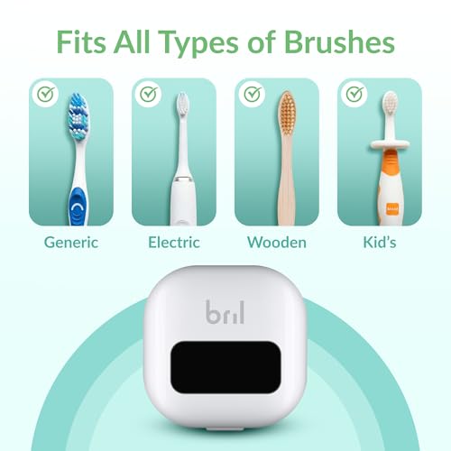 UV-C Toothbrush Sanitizer & Holder Wall Mount - Rechargeable White (Variation of THIS listing)