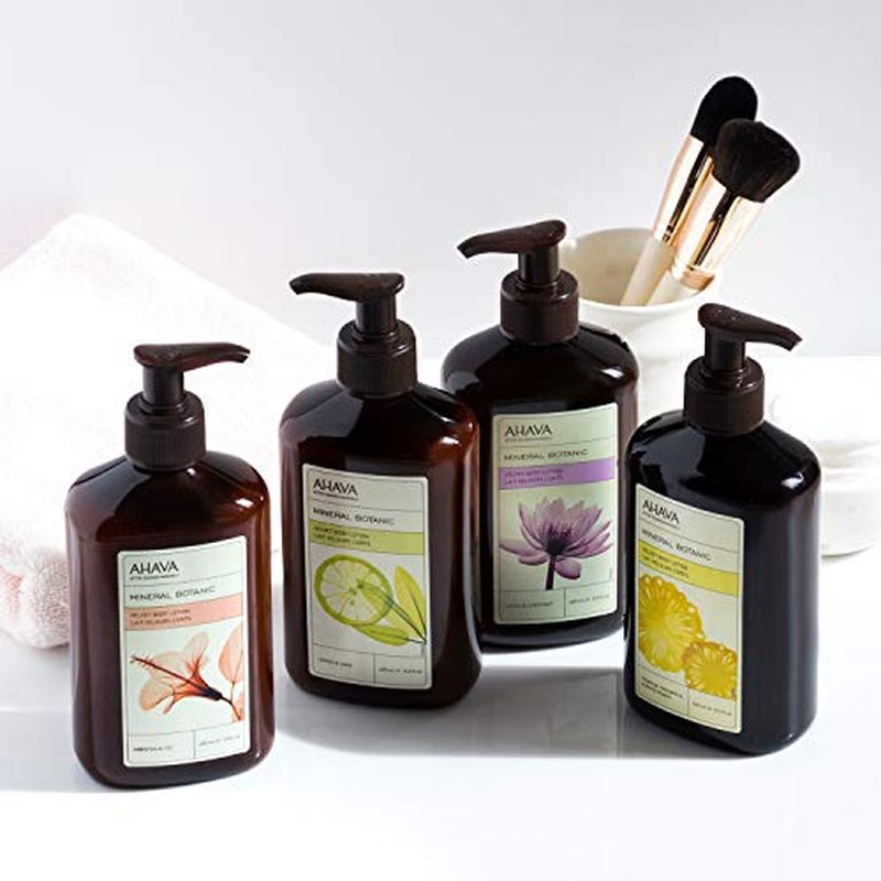AHAVA Dead Sea Mineral Botanic Velvet Body Lotion, Hibiscus & Fig