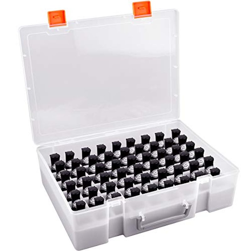 ALCYON Universal Nail Polish Holder & Organizer Contains 54 Bottles for Gellen, for Beetles, for Sally Hansen, for OPI, for Essie and Other Fingernail Polish (ONLY A CASE)-Clear