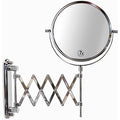 Deco Brothers Wall Mount Extendable Mirror, 8 Inch Double Side with 7X Magnification, Chrome