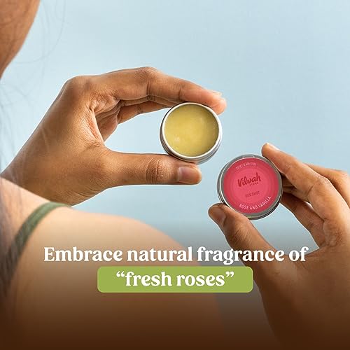 Vilvah Store Underarm Odor Deodorizer Cream | Deodorant to Soothe and Nourish the Armpits | Rose and Vanilla Flavour Deo Shots | Suitable For Men & Women | 20Gm
