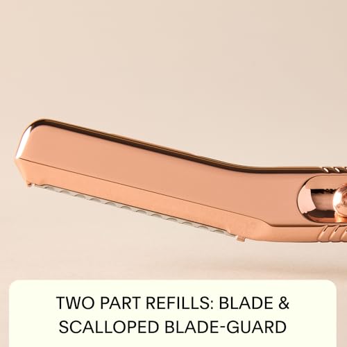 Leaf Dermaplaner Mercury Reusable Metal Dermaplane Razor for Women - Exfoliation & Peach Fuzz Removal