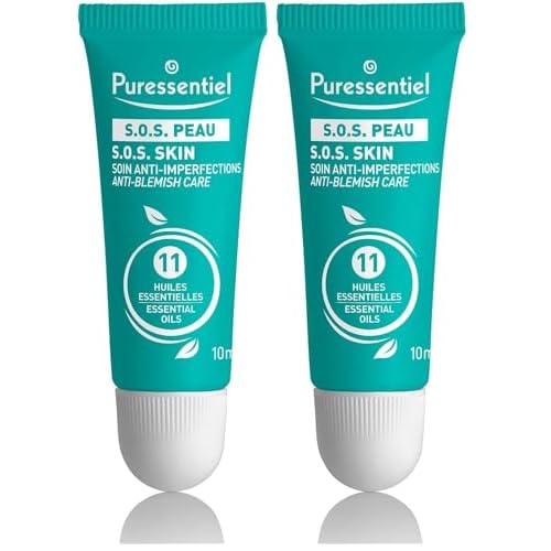 Puressentiel SOS Skin Anti-blemish Care - Healing, Restorative Skin Treatment for Blemishes - Formulated with Beneficial Essential Oils - Made with Naturally Derived Ingredients - 0.34 oz Treatment