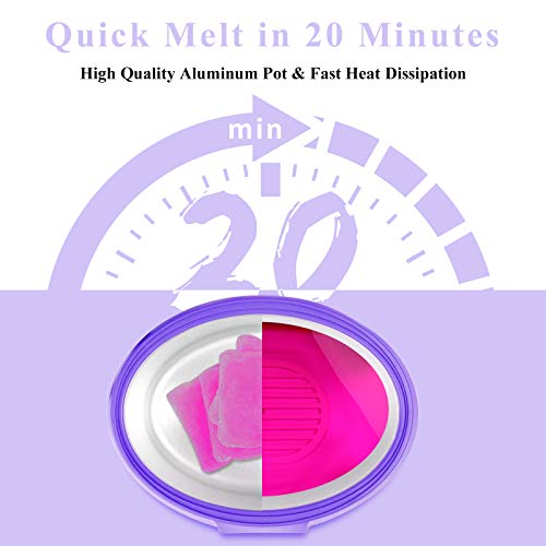 Ejiubas Purple Paraffin Wax Machine for Hands & Feet, Fast Heating, Large Capacity