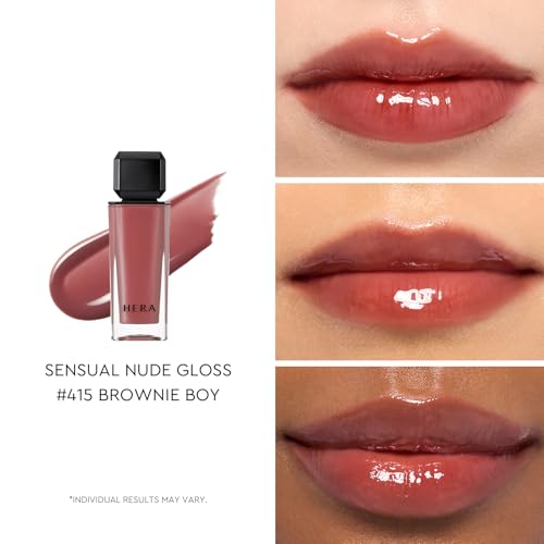 Lip Gloss - Sheer & Glossy Finish, Hydrating, Non-Sticky, Brownie Boy #415