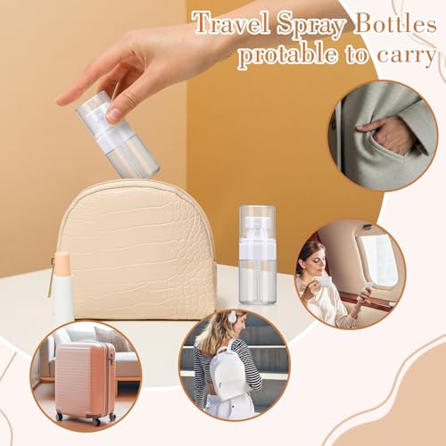Clear 100 Pack Fine Mist Spray Bottle Bulk, 1oz Small Plastic Leak Proof Fine Mist Mini Spray Bottles Refillable Empty Travel Mister Sprayer Bottle for Hair, Cleaning, Essential Oils, Face