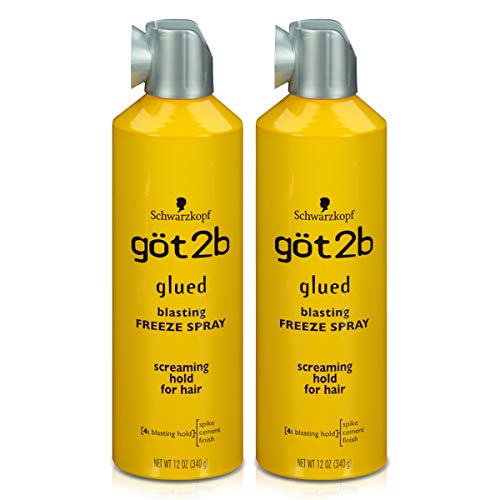 Got2B Glued & Spiking Hair Styling Set - Extreme Hold Hairspray & Gel