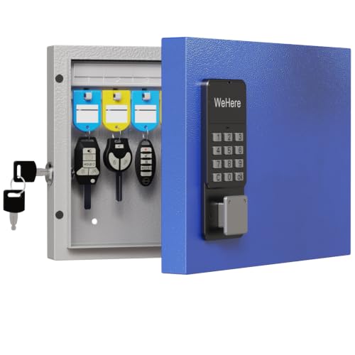 Smart Wall-Mount Key Lock Box with App Control, One-Time Code & Bluetooth