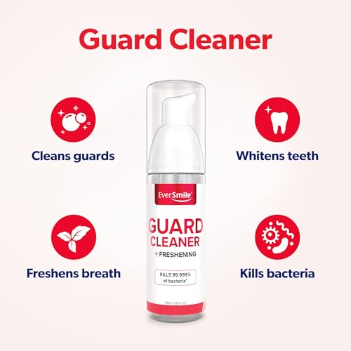 Mouth Guard Cleaning Foam - Fresh Mint 55ml for Night Sports & Sleep Guards