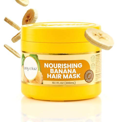 ANYELUZ Banana Hair Mask for Dry Hair - Deep Conditioning, 10 Oz, with Banana Extract