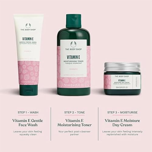The Body Shop Vitamin E Moisture Cream ? Fast Absorbing ? Hydrates, Moisturizes and Protects ? For Dehydrated Skin ? 1.7 oz