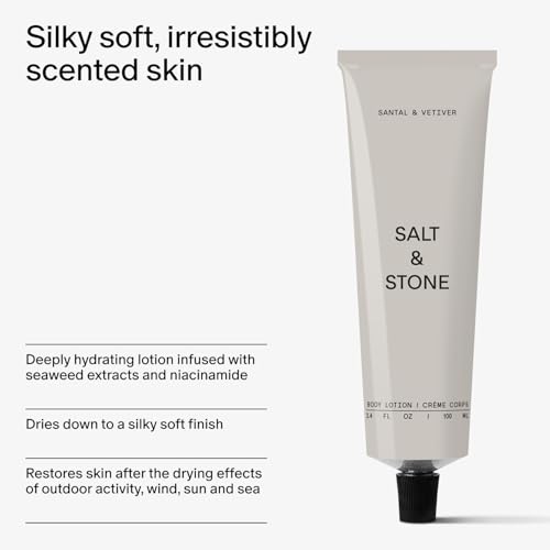 Salt & Stone Santal & Vetiver Body Mist and Lotion Bundle | Unisex, Vegan, Lasting Fragrance