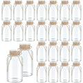 24 Pack Mason Jar Vases for Centerpieces - Transparent Glass Rustic Decor