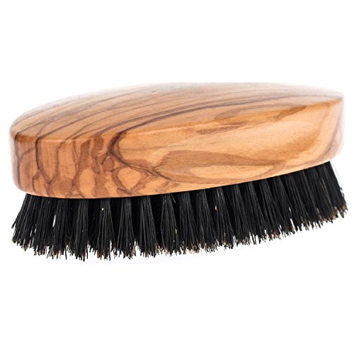 Fendrihan Olivewood Boar Bristle Hair Brush, Medium-Stiff – Made in Germany