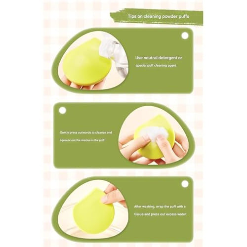 1 Set Orange T Puff Cushion Makeup Beauty Sponge Set, Thick & Thin Soft Makeup Foundation Puff With Case for Wet Use (Set B)
