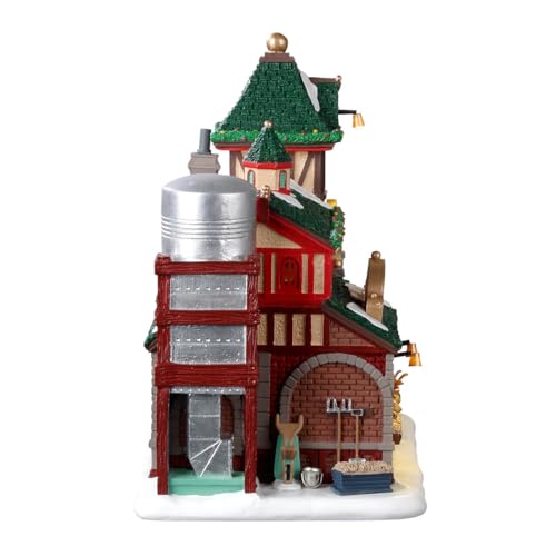 Christmas Village Reindeer Stables Lighted Building - Lemax 25926