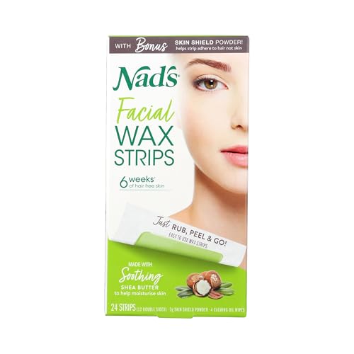 Nads Hair Removal Facial Strips 24 Count