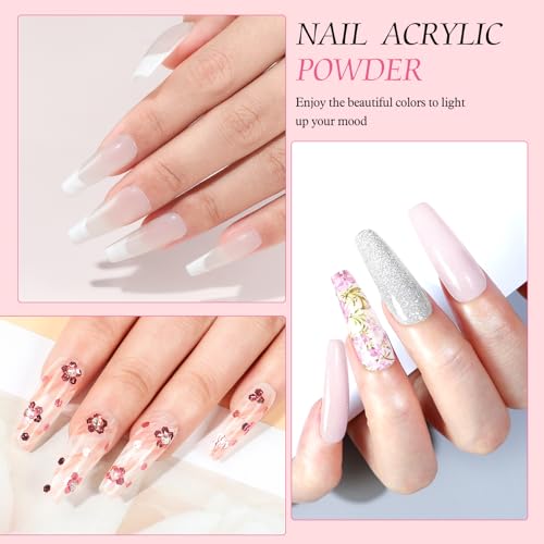 Spring Collection Acrylic Nail Kit with Drill & UV Light for Nail Extensions