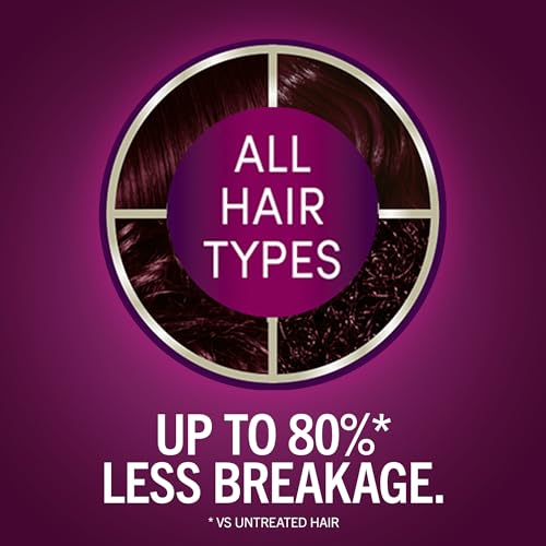 Schwarzkopf Keratin Color Permanent Hair Color, 1.8 Ruby Noir, 1 Application - Professionally Inspired Permanent Hair Dye, for up to 80% Less Breakage vs Untreated Hair and up to 100% Gray Coverage
