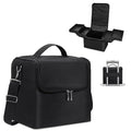 Deciniee Black Large 4-Tier Makeup Train Case for Women - Travel Organizer